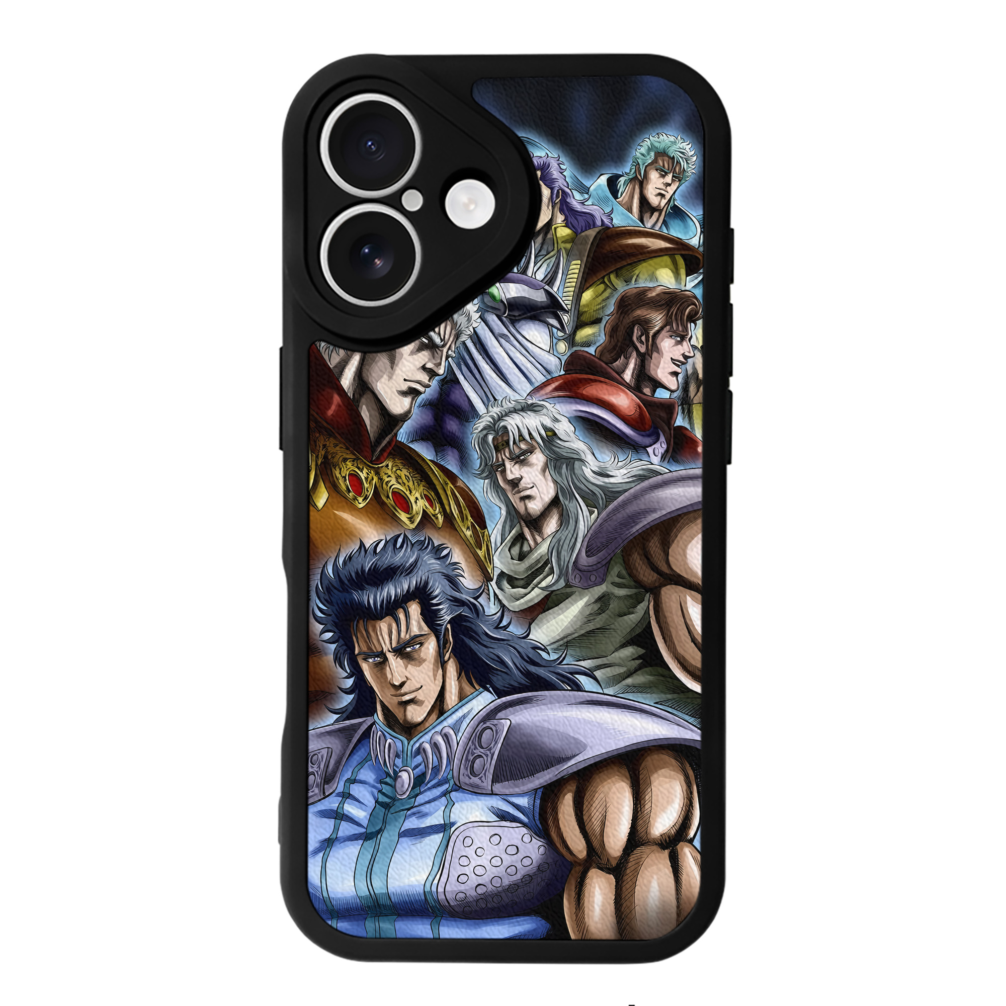 （画像用） 北斗の拳 Fist of the North Star 【iPhone 16シリーズ対応】シリコンスマホケース（レザー調） 材質：シリコン
